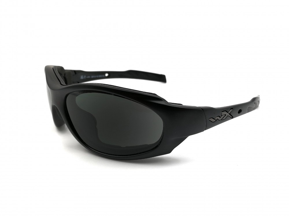 Lunettes de moto Wiley X - Plastique noir fini mat - Large