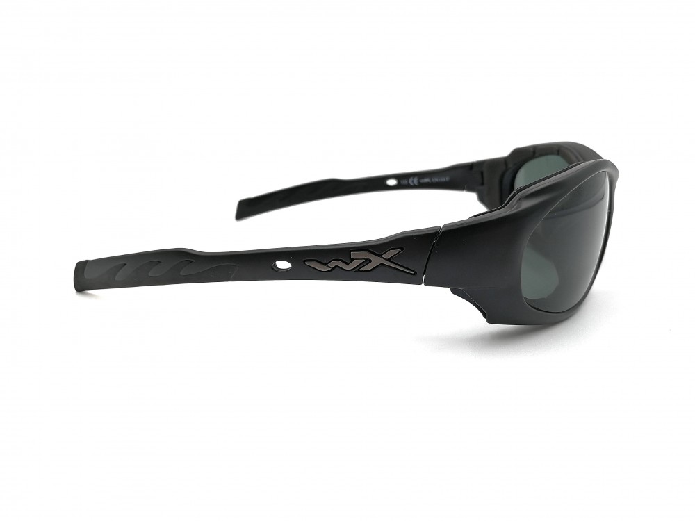 Lunettes de moto Wiley X - Plastique noir fini mat - Large