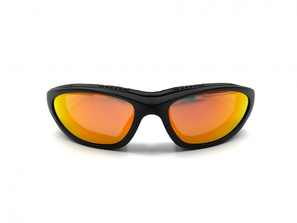 Lunettes de moto Wiley X - Effet miroir orange