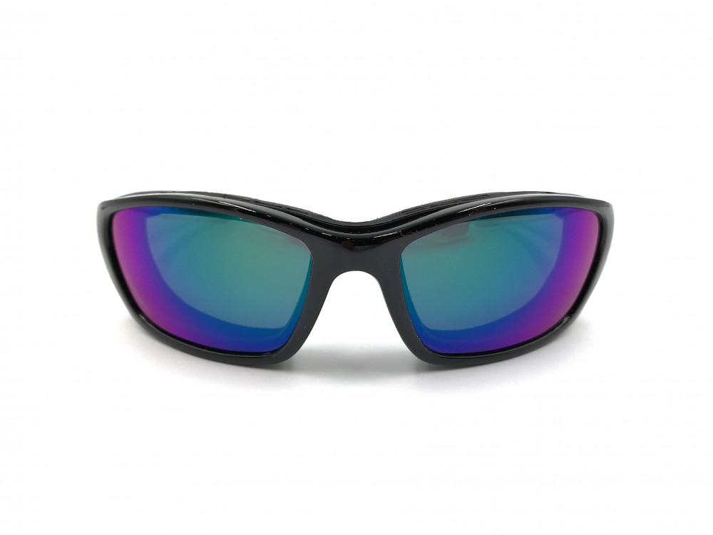 Lunettes de moto Wiley X - Effet miroir vert - Large