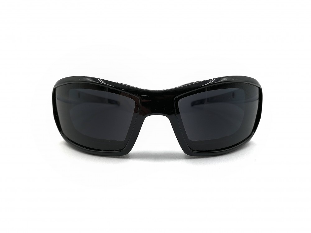 Lunettes de moto Wiley X - Unisexe - Plastique noir lustré