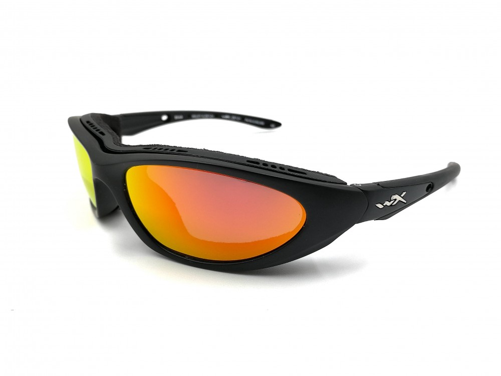 Lunettes de moto Wiley X - Effet miroir orange