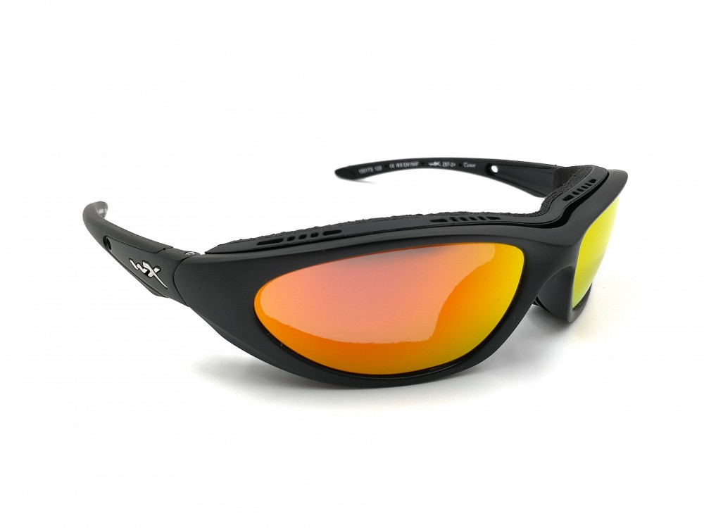 Lunettes de moto Wiley X - Effet miroir orange