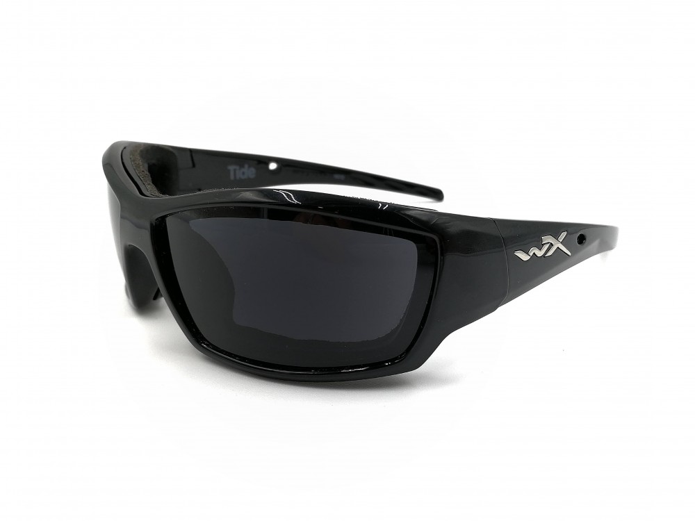 Lunettes de moto Wiley X - Unisexe - Plastique noir lustré