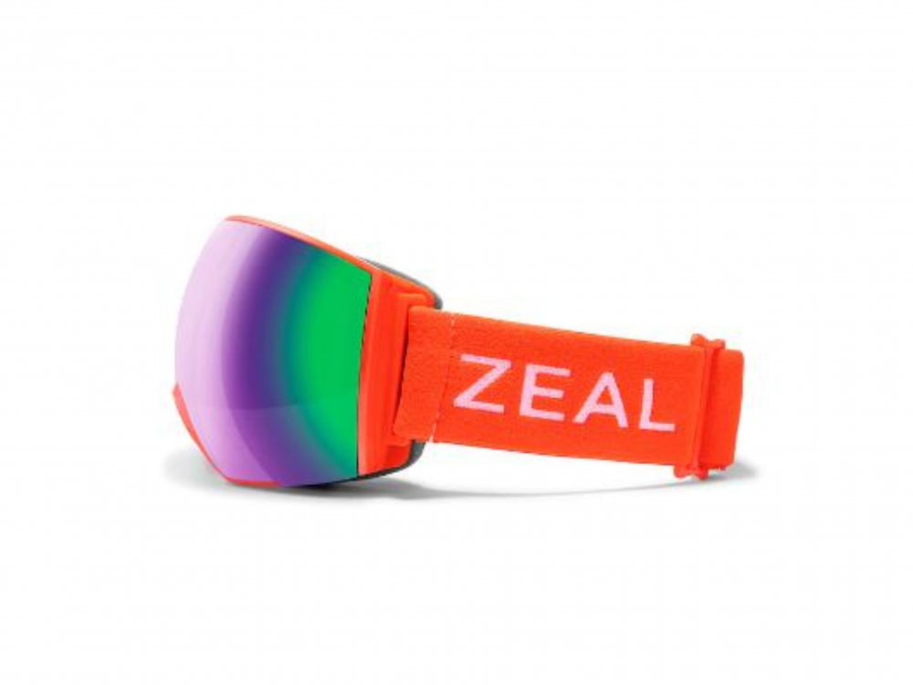 Lunettes de ski ZEAL - Modèle Hangfire - Orange et vert