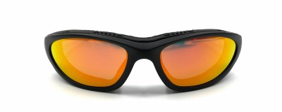 Lunettes de moto Wiley X - Effet miroir orange