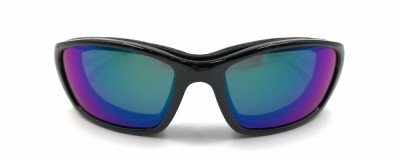 Lunettes de moto Wiley X - Effet miroir vert - Large