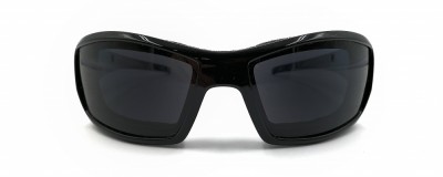 Lunettes de moto Wiley X - Unisexe - Plastique noir lustré